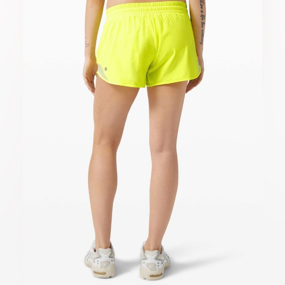Lululemon Hotty Hot Short II* Long 4” in Highlight Yellow - Picture 2 of 5